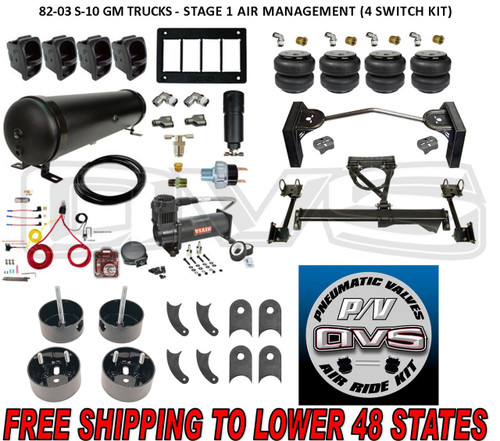 82-03 S-10 TRUCK - STAGE 1 AIR MANAGEMENT (4 SWITCH KIT)
