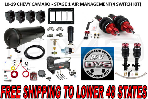 10-19 CHEVY CAMARO - STAGE 1 AIR MANAGEMENT(4 SWITCH KIT)