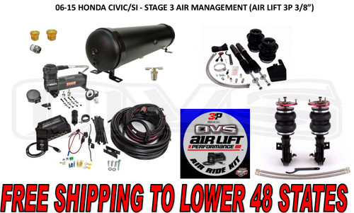 06-15 HONDA CIVIC - STAGE 3 AIR MANAGEMENT (AIR LIFT 3P AUTO-LEVELING) 06-15 HONDA CIVIC - STAGE 3 AIR MANAGEMENT (AIR LIFT 3P AUTO-LEVELING)