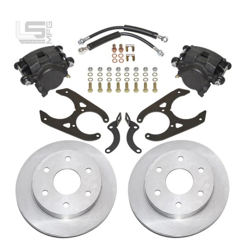 LITTLE SHOP MFG  GM 88-00 K1500 Rear Disc Brakes (6-lug, 10" Drum)*
