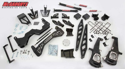 BLACK SS KIT 3500 GM 2011-19 2WD 7" LIFT KIT W/FRONT & REAR SHOCKS W/POLISHED STAINLESS INSERTS & POLISHED BUTTON HEAD BOLTS ***FREE SHIPPING IN 48