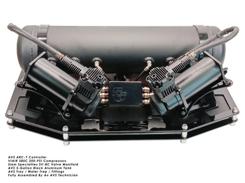 AVS Fully Assembled Trunk Tray w/ Slam Specialties SV-8C, Viair Comps (Black Edition) AVS Fully Assembled Trunk Tray w/ Slam Specialties SV-8C, Viair Comps (Black Edition)