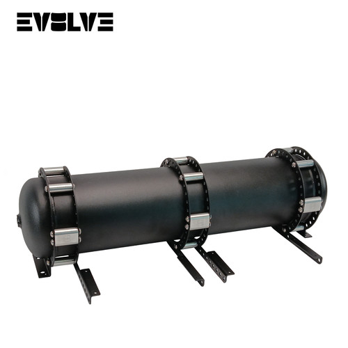 EVOLVE TANK BRACKET SYSTEM WITH SIDE COMPRESSOR MOUNTS - 3 CLAMPS - POWDERCOATED FINISH