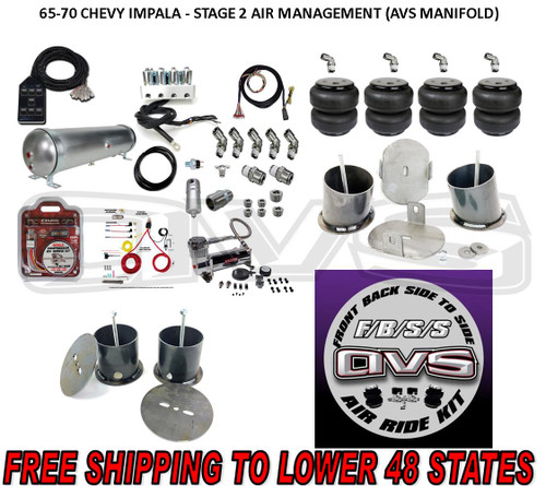 65-70 CHEVY IMPALA - STAGE 2 AIR MANAGEMENT (AVS MANIFOLD)