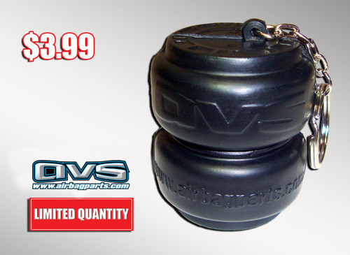 AVS KEYCHAIN – BLACK FOAM RUBBER AIR BAG – SHIPS TO U.S. ONLY!!!