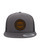 AVS SNAPBACK HAT FLAT BILL WITH CIRCLE LEATHER PATCH  AVS SNAPBACK HAT FLAT BILL WITH CIRCLE LEATHER PATCH