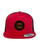 AVS SNAPBACK HAT FLAT BILL WITH CIRCLE LEATHER PATCH 