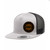 AVS SNAPBACK HAT FLAT BILL WITH CIRCLE LEATHER PATCH 