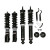  95-03 VW Cabrio, 85-96 VW Corrado, 85-98 VW Golf, 85-98 VW GTI, 85-98 VW Jetta, 90-97 Passat (Fits VW MK2/MK3 and Audi B3/B4 Platforms) Front & Rear Coilover Kit 