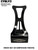 EVOLVE BOLT-ON COMPRESSOR PEDESTAL MOUNTING BRACKET- POWDER COATED GLOSS BLACK