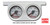 DUAL GAUGE PANEL - POLISHED STAINLESS STEEL FINISH DUAL GAUGE PANEL - POLISHED STAINLESS STEEL FINISH