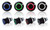 BLACK SWITCHES WITH GREEN LED RING (MOMENTARY) BLACK SWITCHES WITH GREEN LED RING (MOMENTARY)
