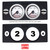 AVS GAUGE PANEL WITH TWO 2" INCH GAUGE CUT OUTS AND TWO PUSH BUTTONS CUT OUTS P2