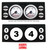 AVS GAUGE PANEL WITH TWO 2" INCH GAUGE AND FOUR BILLET PUSH BUTTON CUT OUTS P4
