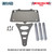 POLISHED BILLET BATTERY MOUNT FITS OPTIMA BATTERIES