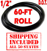 1/2”  D.O.T. NYLON AIR LINE - 60-FT ROLL - SHIPPING INCLUDED - ALL 50 STATES