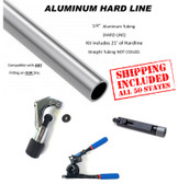 1/4" HARD LINE KIT W/ TOOLS AND ALUMINUM TUBING