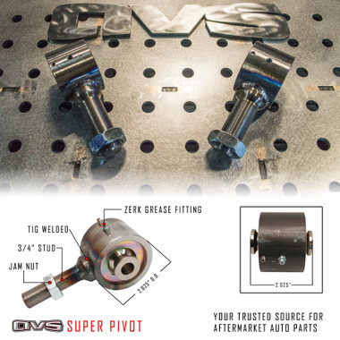 2.625” SUPER PIVOT WITH 3/4”-16 WELDED STUD - AVS