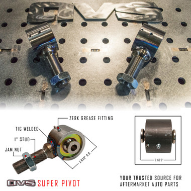2.625” SUPER PIVOT WITH 1”-14 WELDED STUD - AVS