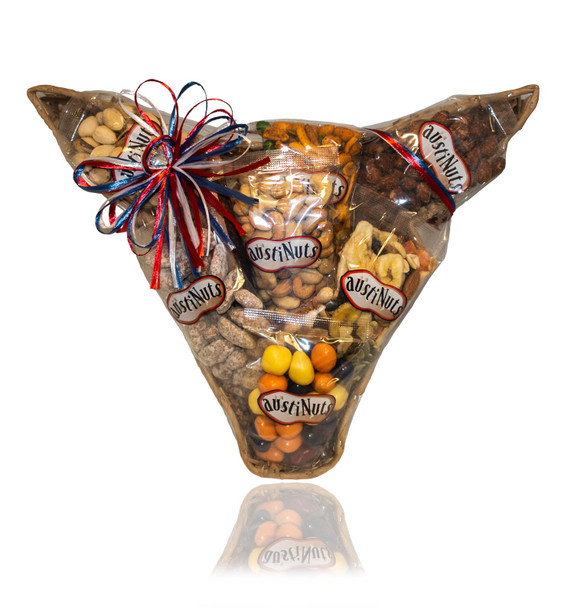 austiNuts Large Longhorn basket every longhorn loves on game day