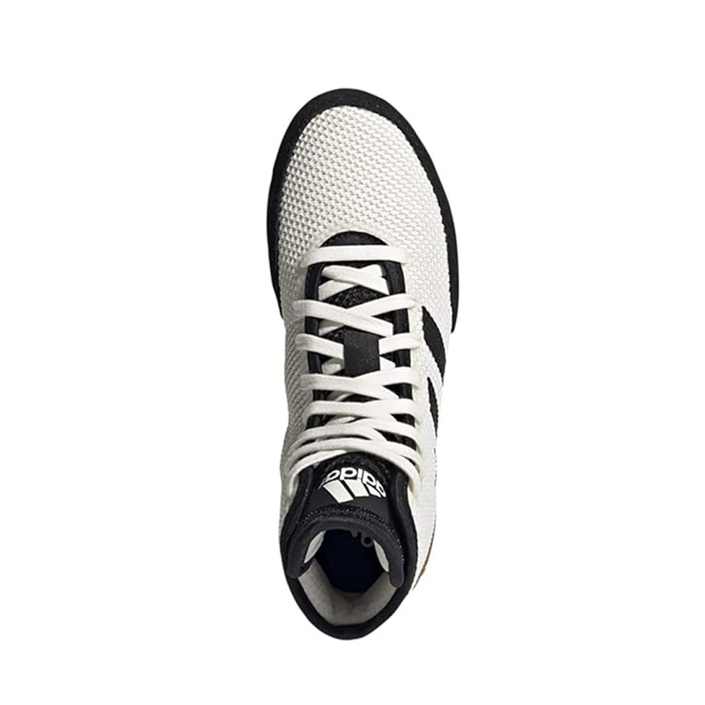 adidas Kids Tech Fall 2.0 Wrestling Shoe, White/Black - Gear2Compete