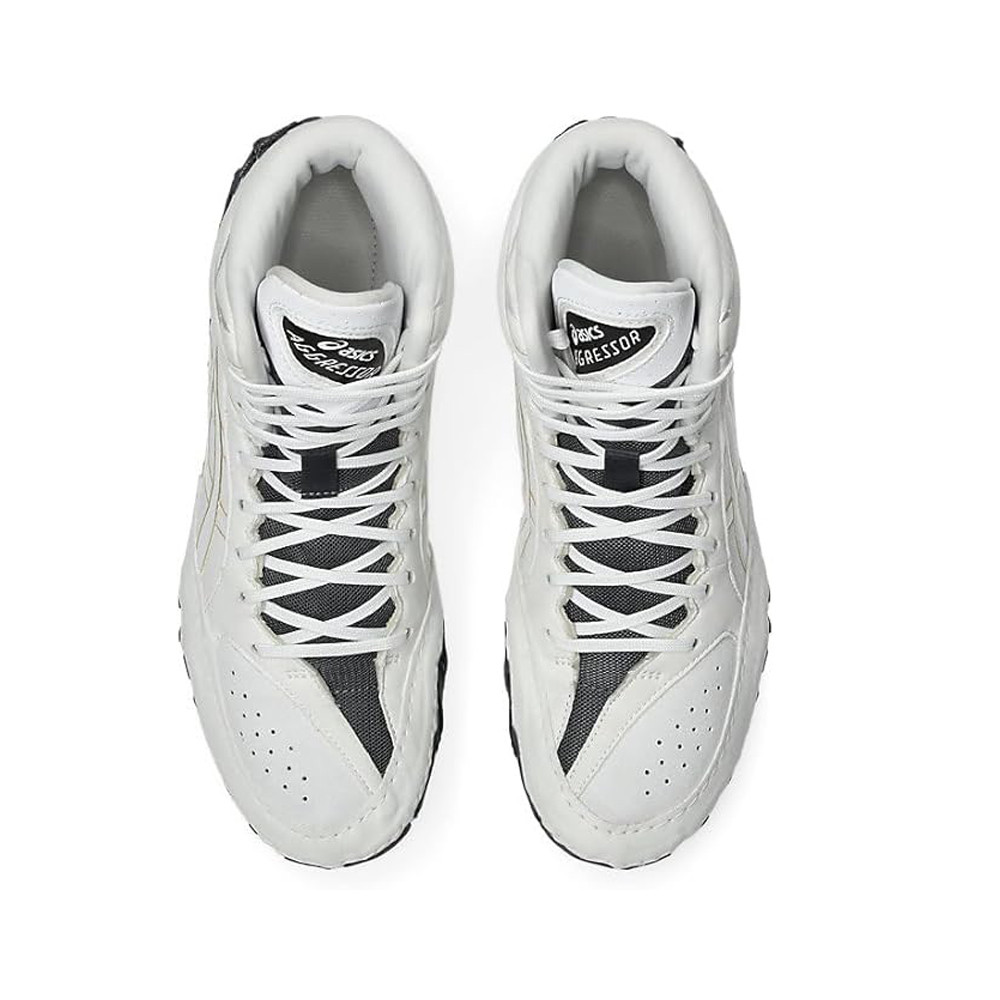 (取寄) アシックス メンズ アグレッサー 6 ASICS men Aggressor 6 White/Champagne ASICS Men's Aggressor 6 Wrestling Shoes - Gear2Compete
