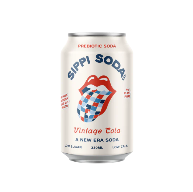 Local Australian prebiotic soda soft can drink. Made in Australia. Victorian wholesale distribution. Sippi Soda Cola