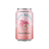 Local Australian prebiotic soda soft can drink. Made in Australia. Victorian wholesale distribution. Sippi Peach Dream