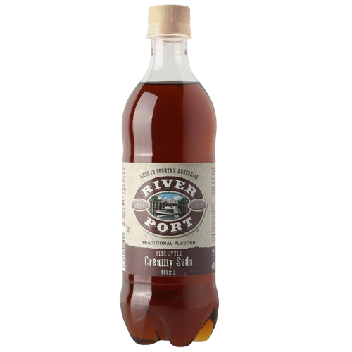 River Port Creamy Soda 600ml | Australian soft drink soda - Wholesale Distribution Melbourne. Originating from Echuca