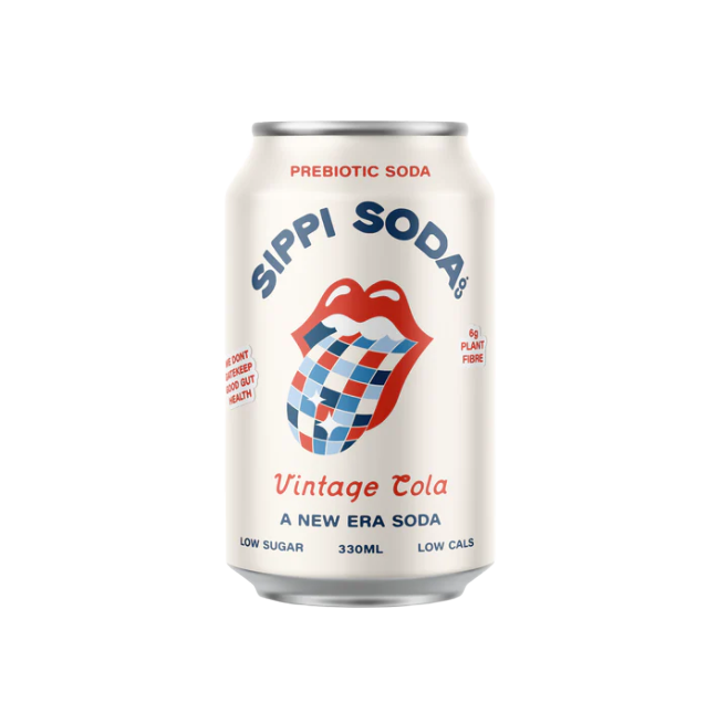 Local Australian prebiotic soda soft can drink. Made in Australia. Victorian wholesale distribution. Sippi Soda Cola