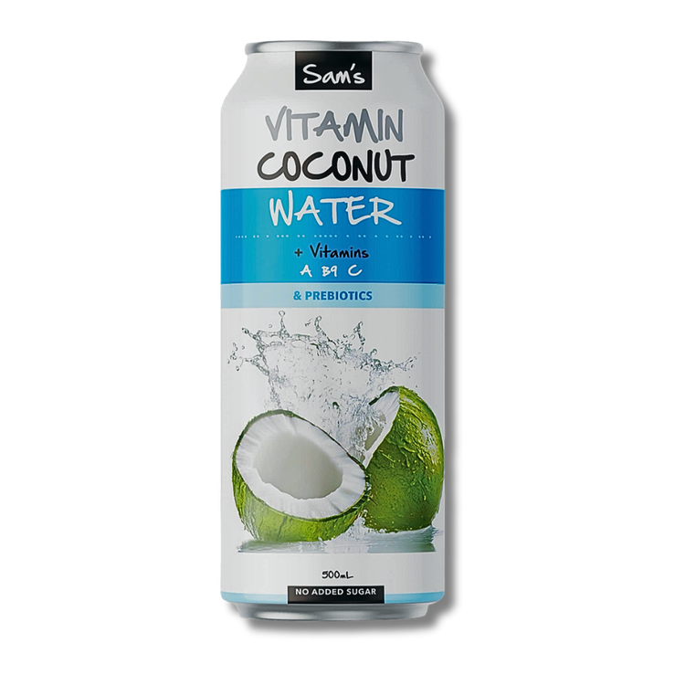 Sam's Coconut Water. All natural Australian ingredients, made in Melbourne, Victoria. Wholesale distribution by Camati