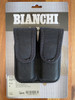 Bianchi Accumold 7302 Black Double Magazine Pouch Size 0 .380 Auto NEW