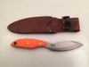 KNIVES OF ALASKA 00822FG Yukon #1 Orange Suregrip D2 FIXED BLADE W/ LEATHER