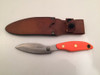 KNIVES OF ALASKA 00822FG Yukon #1 Orange Suregrip D2 FIXED BLADE W/ LEATHER