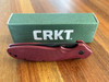 CRKT ​K800RKP  SHENANIGAN MAROON Ken Onion