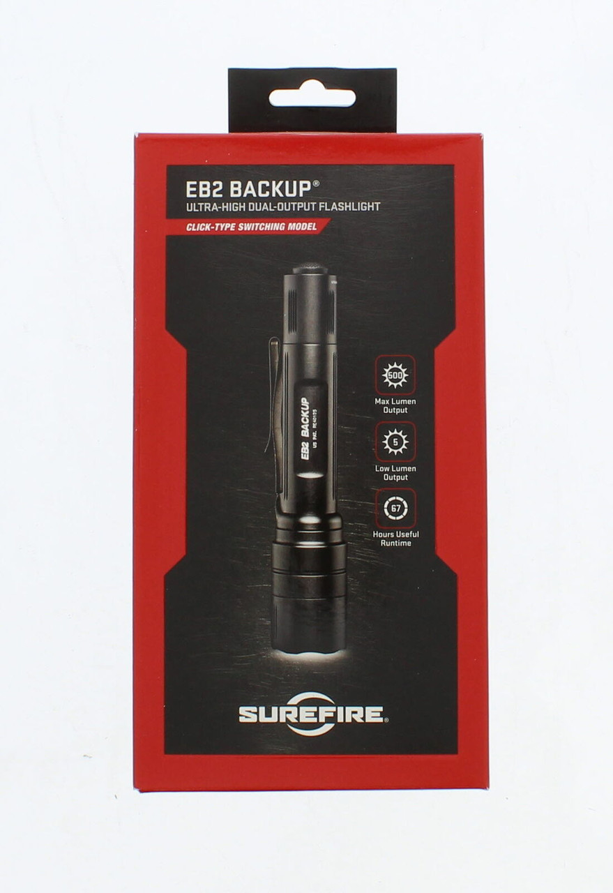 アルミ EB2C-A-BK SUREFIRE社 SUREFIRE EB2CA バックアップ 黒 JP