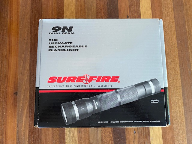 Surefire 9N BRAND NEW IN BOX NEVER USED RARE VINTAGE Laser