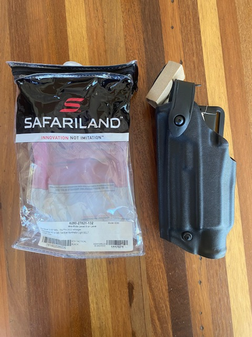 SAFARILAND 6280 SLS DUTY HOLSTER SIg Pro 2022 W/ LIGHT LH STX Mid