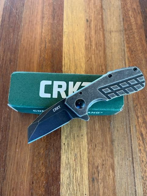 Crkt Chisel CRKT 4021 RAZELCLIFFE FLIPPER KNIFE CHISEL POINT IKBS PIVOT STAINLESS ...
