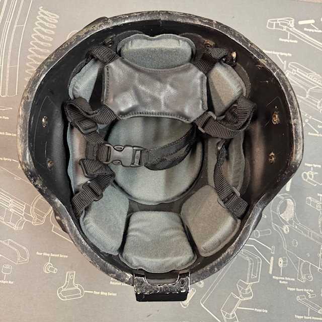 Arch Helmet Rails GENTEX ACH Advanced Combat Helmet with Rails & NVG Shroud. Size Large ...