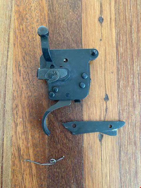 Remington Model 700 Trigger Assembly, Cam Lever, Blued Bolt Stop