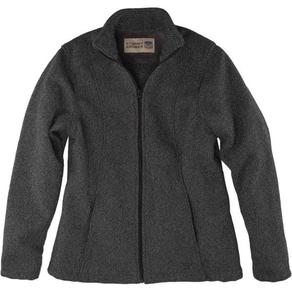Stormy Kromer Women's  The Woolover Full Zip for Her 52060 Medium Charcoal