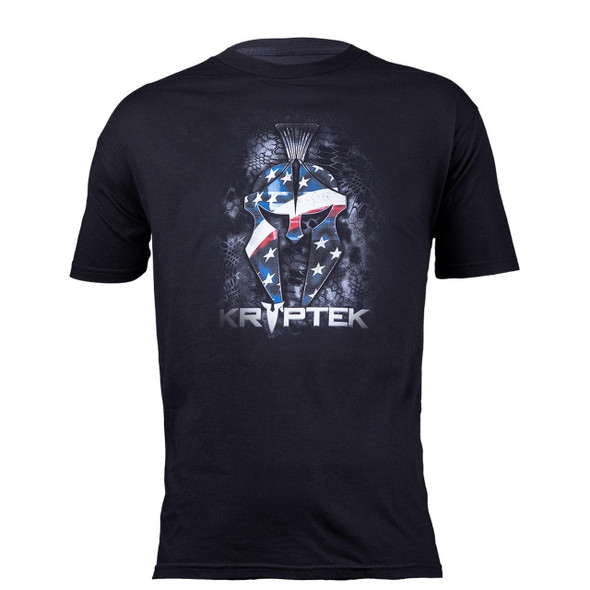 Kryptek Tee Shirt Large New HELMET STARS Black