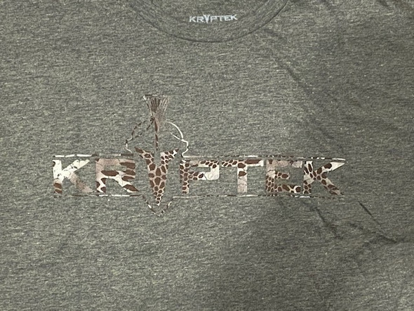 Kryptek Tee Shirt Large New KRYPTEK LOGO TEE/Liner TEE SAGE/BLK HEATHER