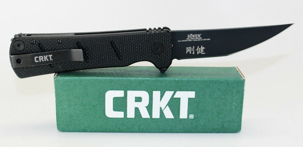 CRKT Goken Folding Knife w/Locking Liner EDP Coating Finish, Plain Edge 2920
