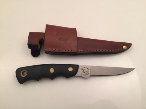 KNIVES OF ALASKA MODEL 113FG JEAGER SUREGRIP 8 1/2" D2 FIXED BLADE WITH LEATHER