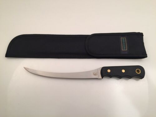 KNIVES OF ALASKA MODEL #086FG 13" COHO FILLET KNIFE 440C BLADE BLACK SUREGRIP