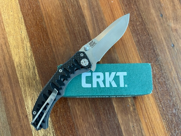 CRKT 1190 Drip Tighe Drop Point Outburst Assisted Opening Knife (3.1" Satin)