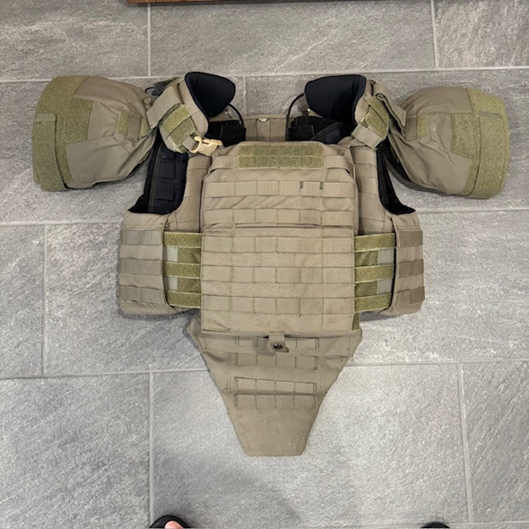 Crye Precision CPC Cage Plate Carrier XL Ranger Green W Groin & Deltoid Armor