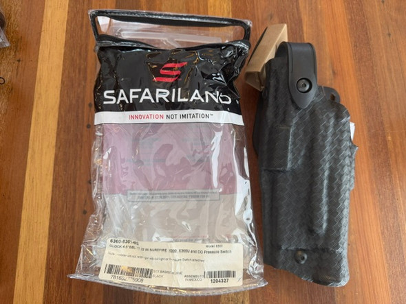 Safariland 6360-8301-482 ALS/SLS Level III Mid-Ride Holster  Basket LH G17 G22